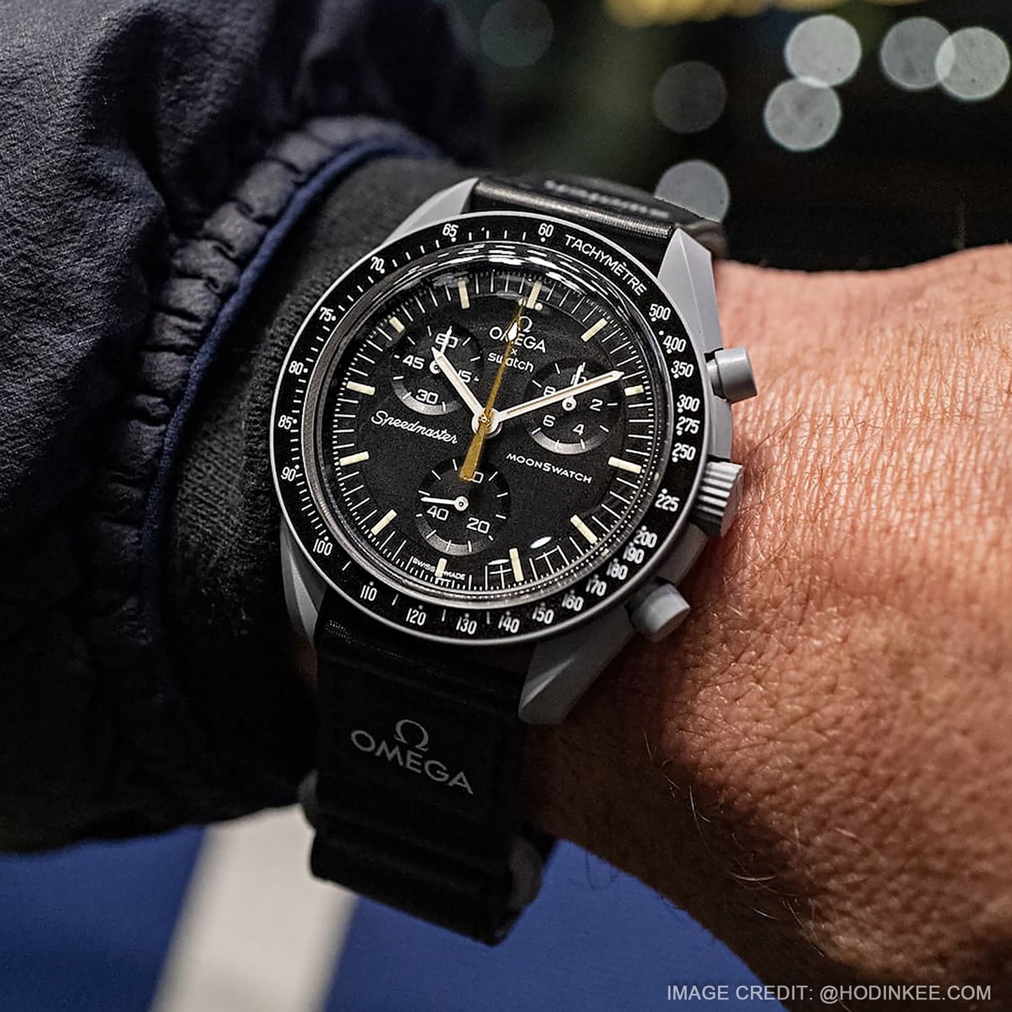 Swatch Omega x Moon Mission To The Moon Black - New Speedmaster Neavy Gray - Black Moonswatch