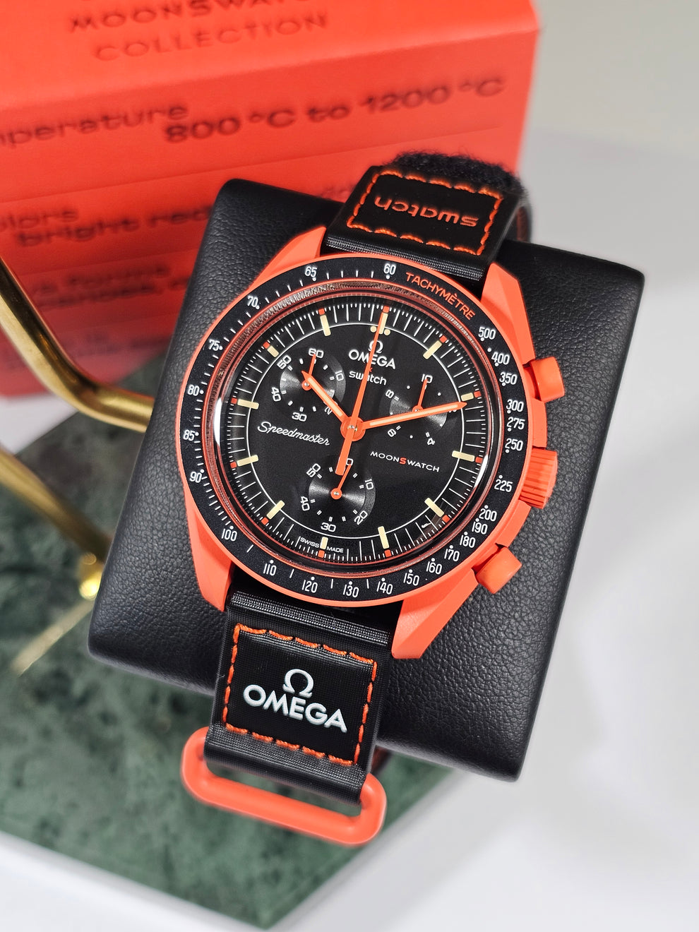 Swatch Omega x Moon Mission On Earth - Lava Speedmaster Vibrant Orange Moonswatch