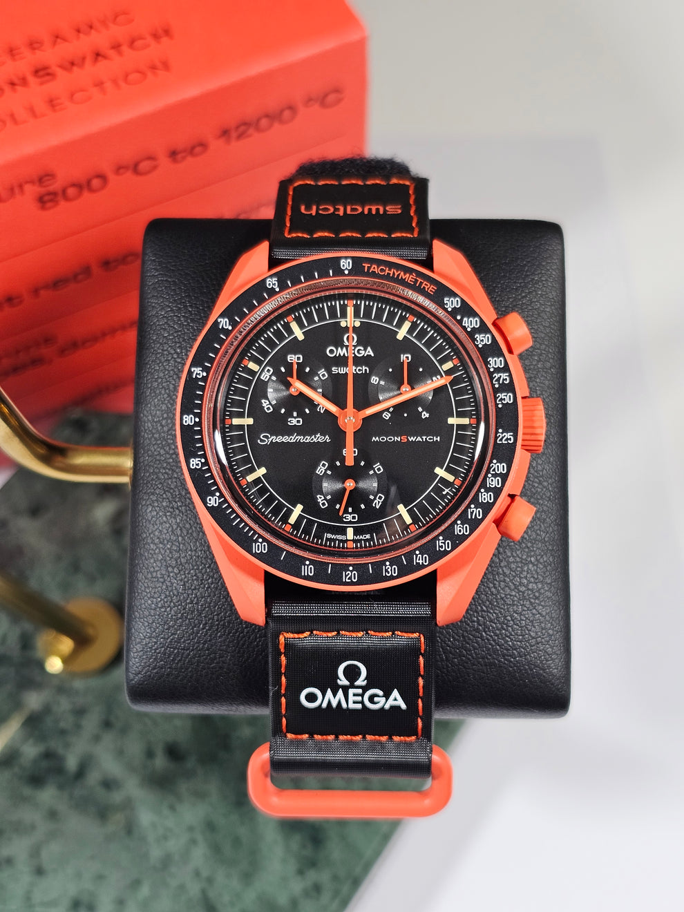 Swatch Omega x Moon Mission On Earth - Lava Speedmaster Vibrant Orange Moonswatch