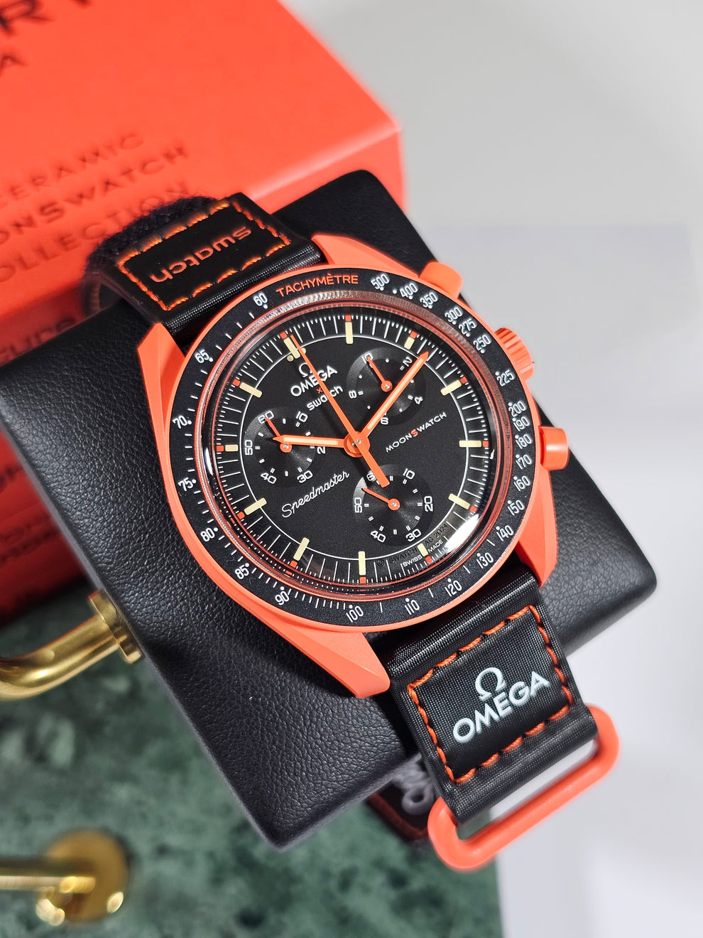 Swatch Omega x Moon Mission On Earth - Lava Speedmaster Vibrant Orange Moonswatch