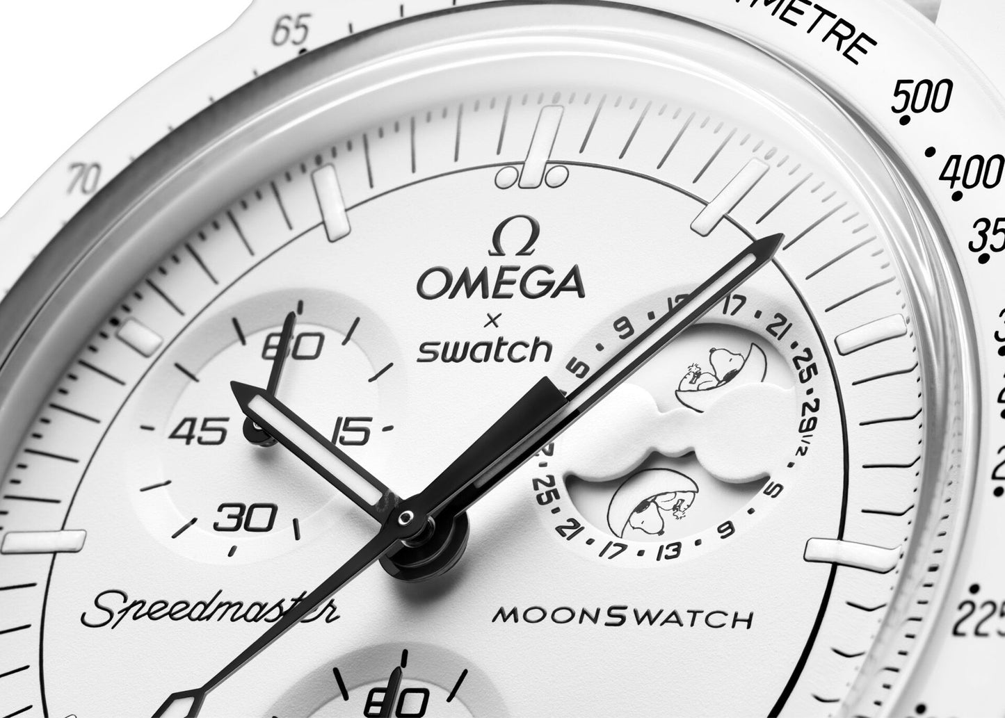 Swatch Omega x Moon Mission To The Moonphase - Full Moon Speedmaster Full White Moonswatch