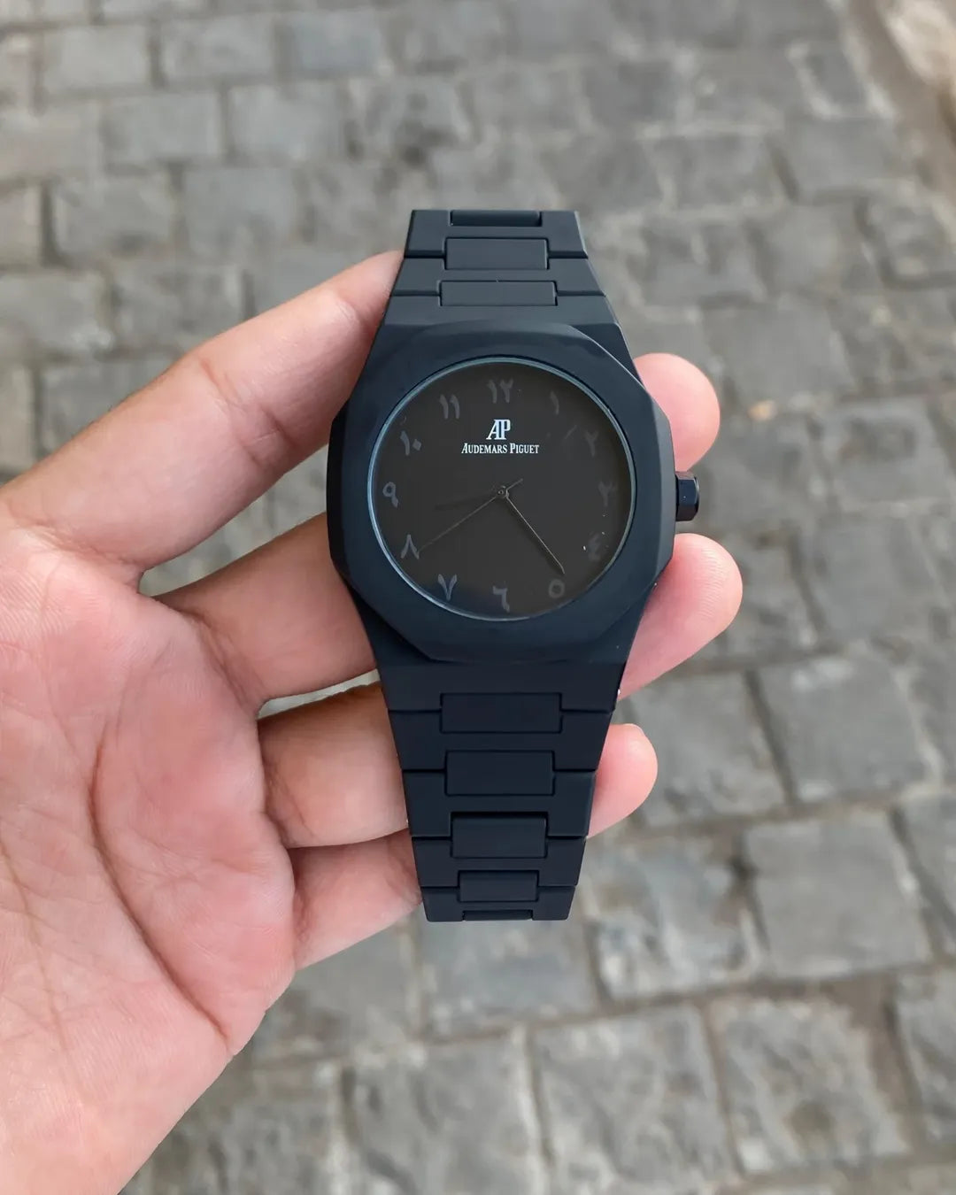 Audemars Piguet Full Black Dial Arabic Font