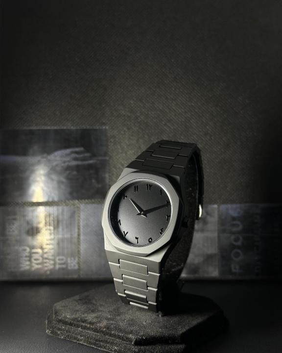 Audemars Piguet Aura Watch Full Black Dial Arabic Font