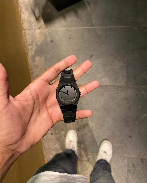 Audemars Piguet Aura Watch Full Black Dial Arabic Font