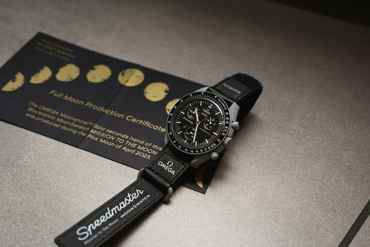 Swatch Omega x Moon Mission To The Moon Black - New Speedmaster Neavy Gray - Black Moonswatch