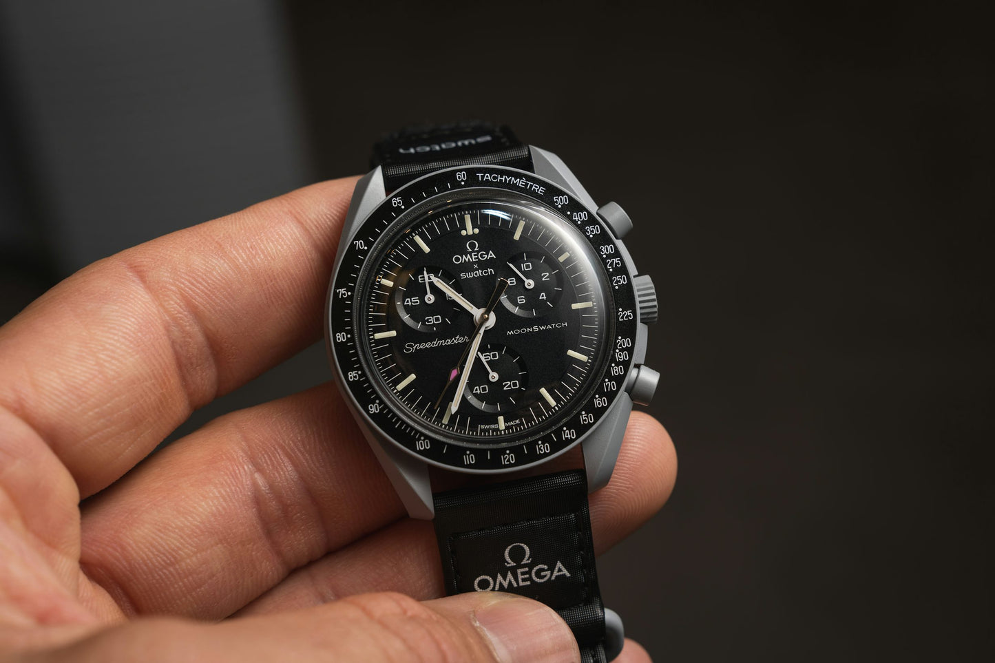 Swatch Omega x Moon Mission To The Moon Black - New Speedmaster Neavy Gray - Black Moonswatch