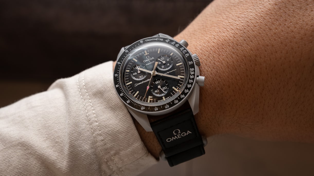 Swatch Omega x Moon Mission To The Moon Black - New Speedmaster Neavy Gray - Black Moonswatch