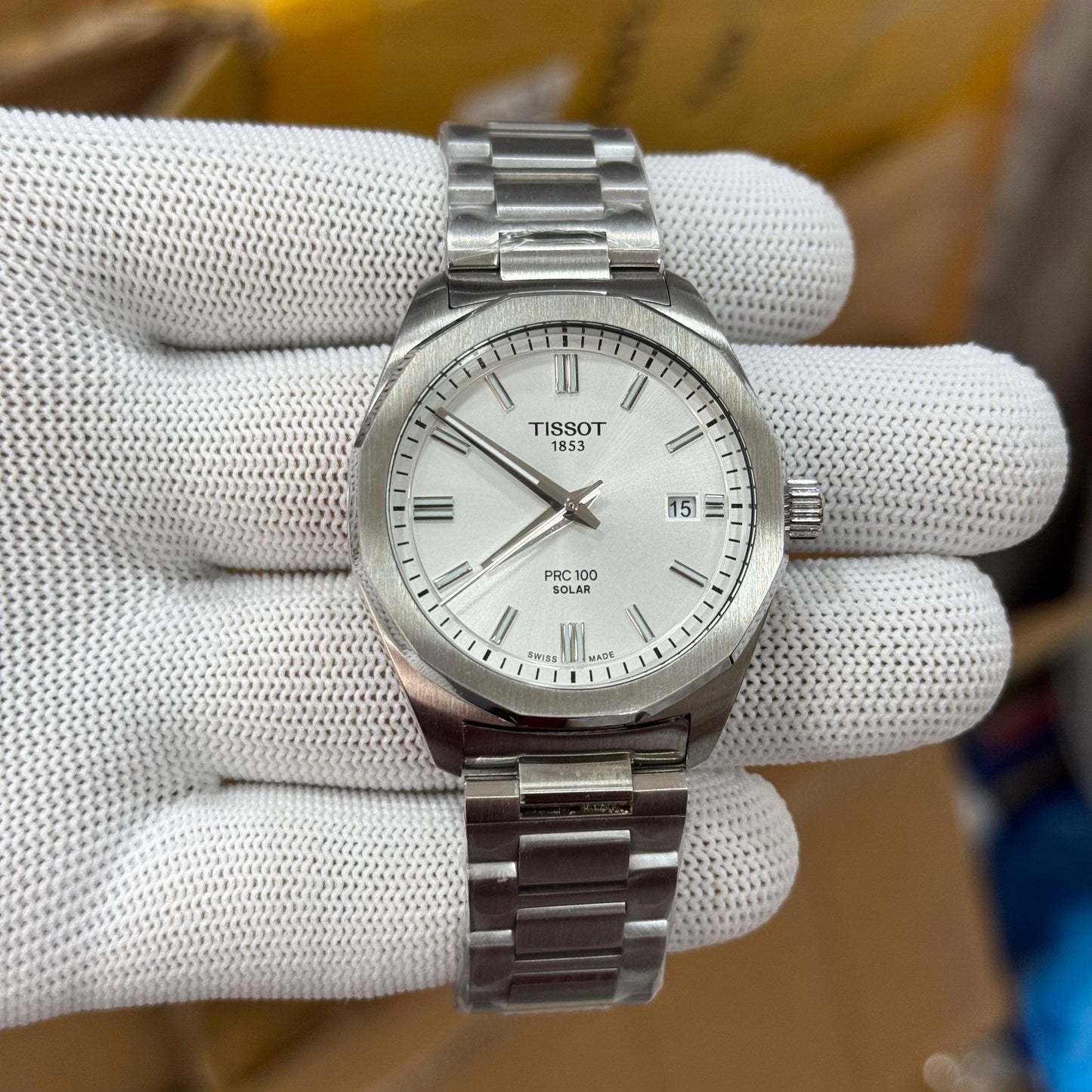 Tissot PRC Solar 100 Silver White