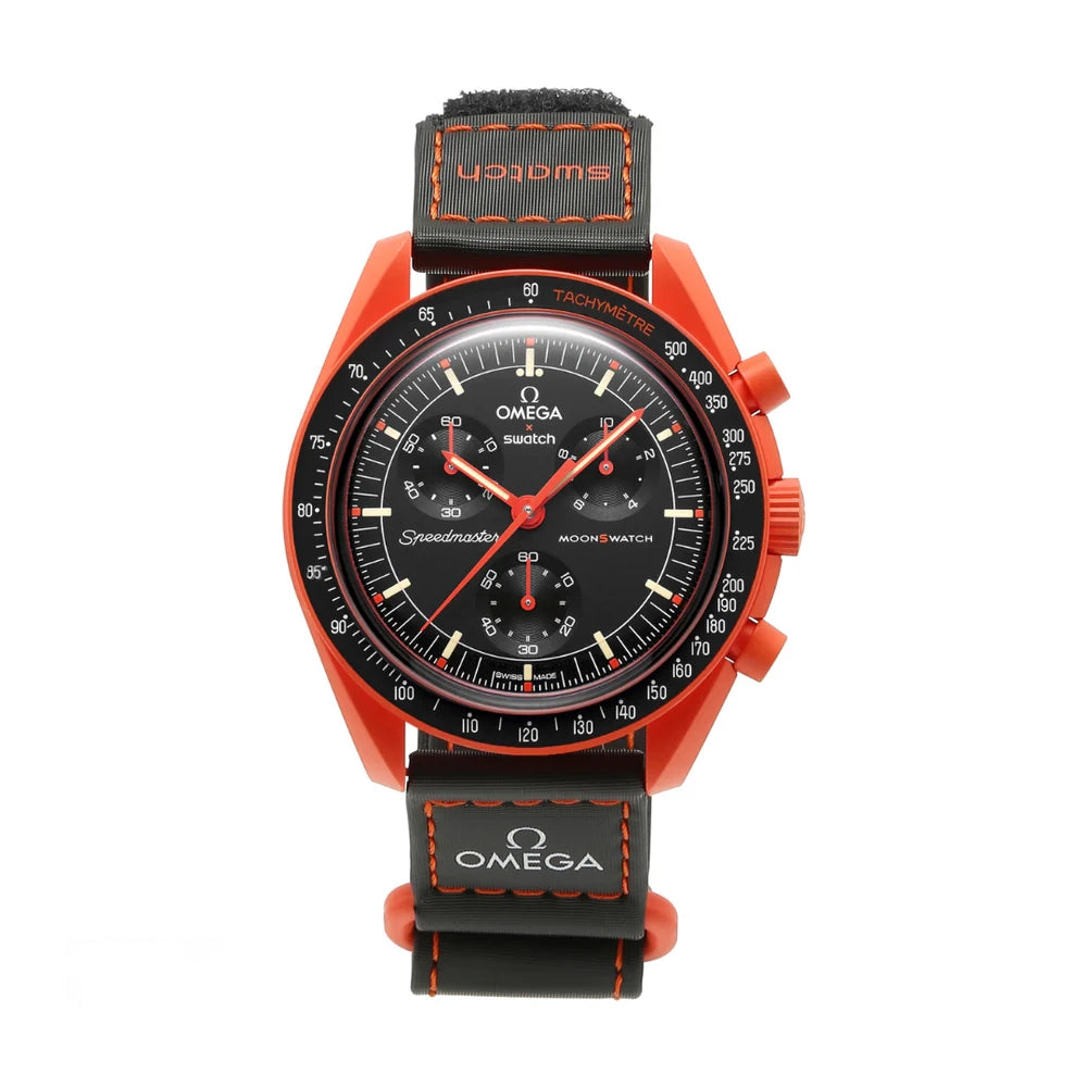Swatch Omega x Moon Mission On Earth - Lava Speedmaster Vibrant Orange Moonswatch