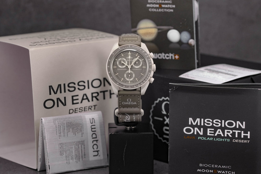 Swatch Omega x Moon Mission On Earth - Desert Speedmaster Greige (Taupe) Moonswatch