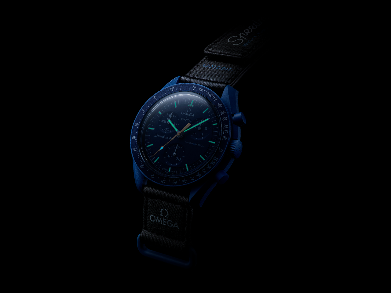 Swatch Omega x Moon Mission To Neptune Speedmaster Neavy Blue Moonswatch