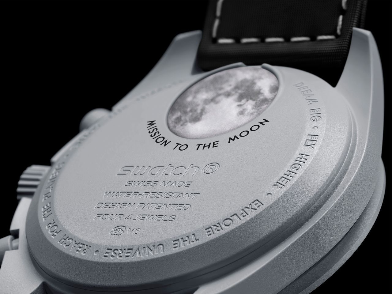 Swatch Omega x Moon Mission Earthphase Speedmaster Gray-Black Moonswatch