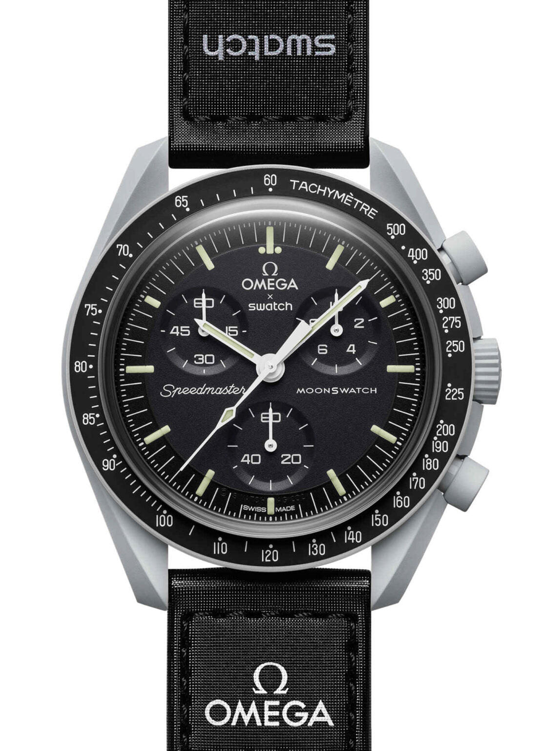 Swatch Omega x Moon Mission To The Moon Black - New Speedmaster Neavy Gray - Black Moonswatch