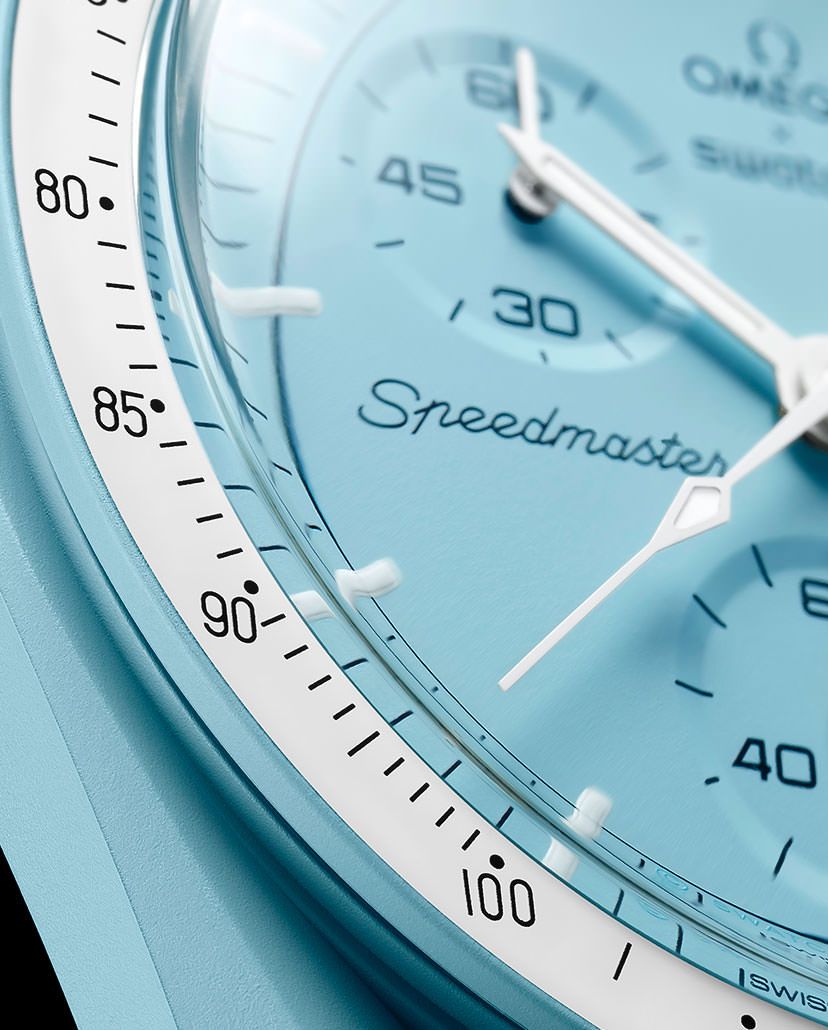 Swatch Omega x Moon Mission To Uranus Speedmaster Sky Blue Moonswatch