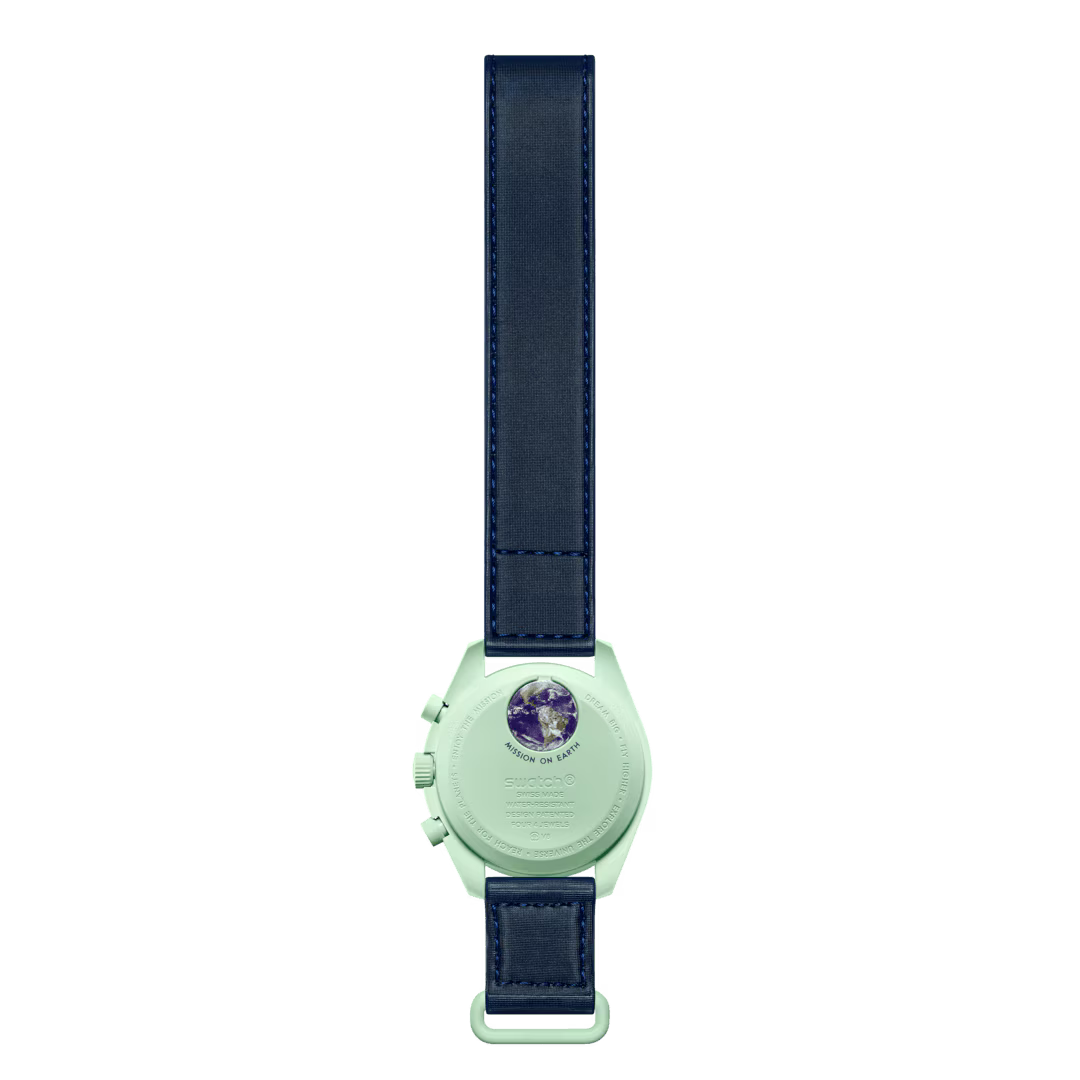 Swatch Omega x Moon Mission On Earth Speedmaster Ice Blue Moonswatch