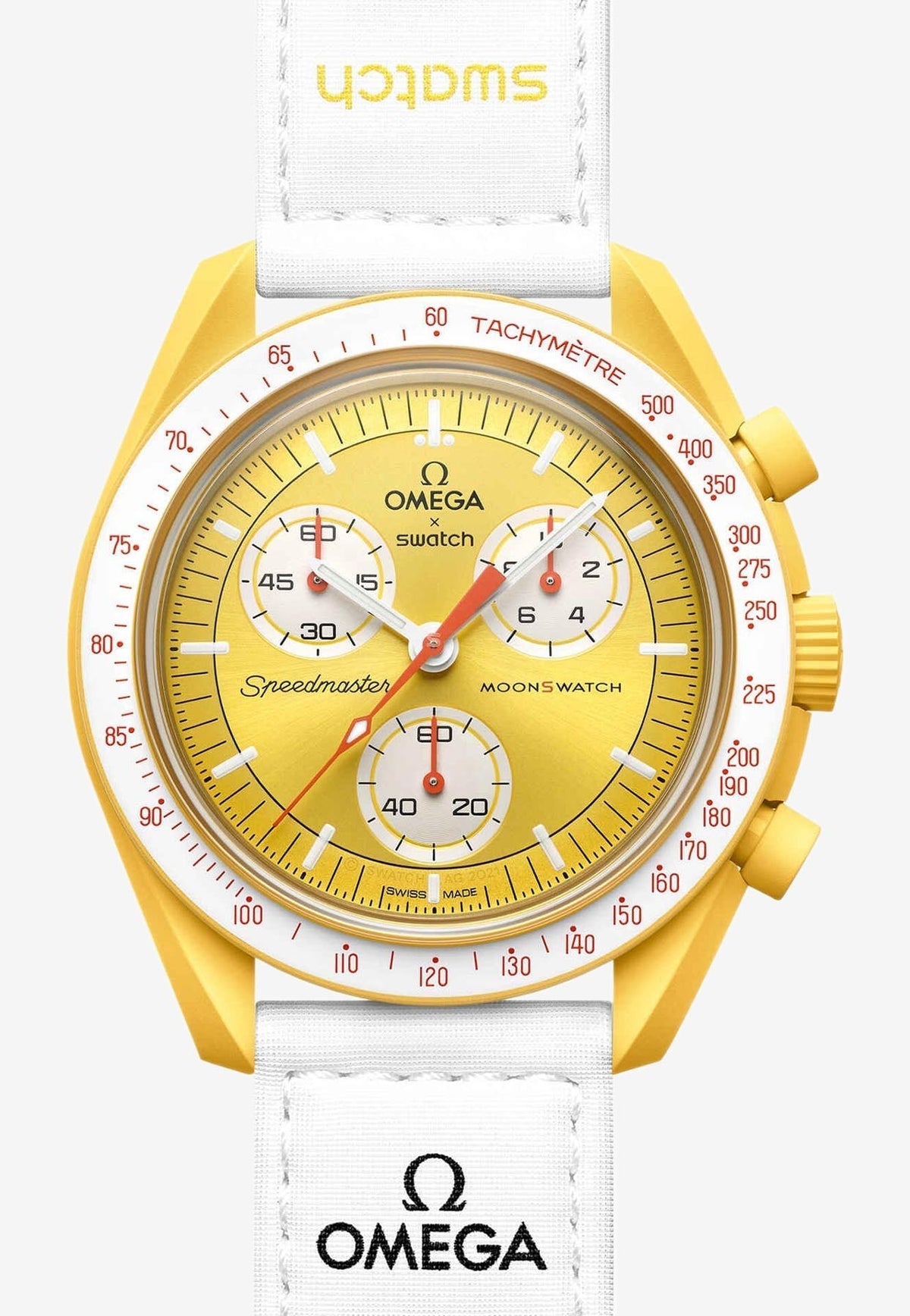 Swatch Omega x Moon Mission To The Sun Speedmaster Neavy Sunny Yellow Moonswatch