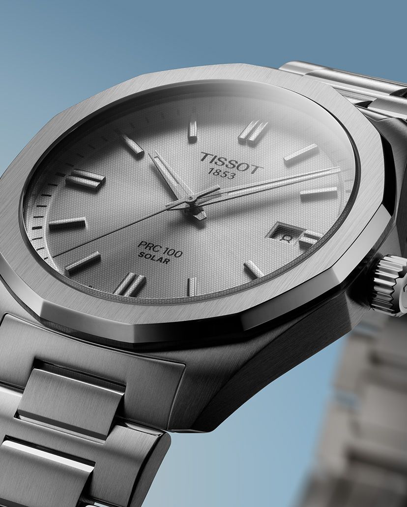 Tissot PRC Solar 100 Silver White