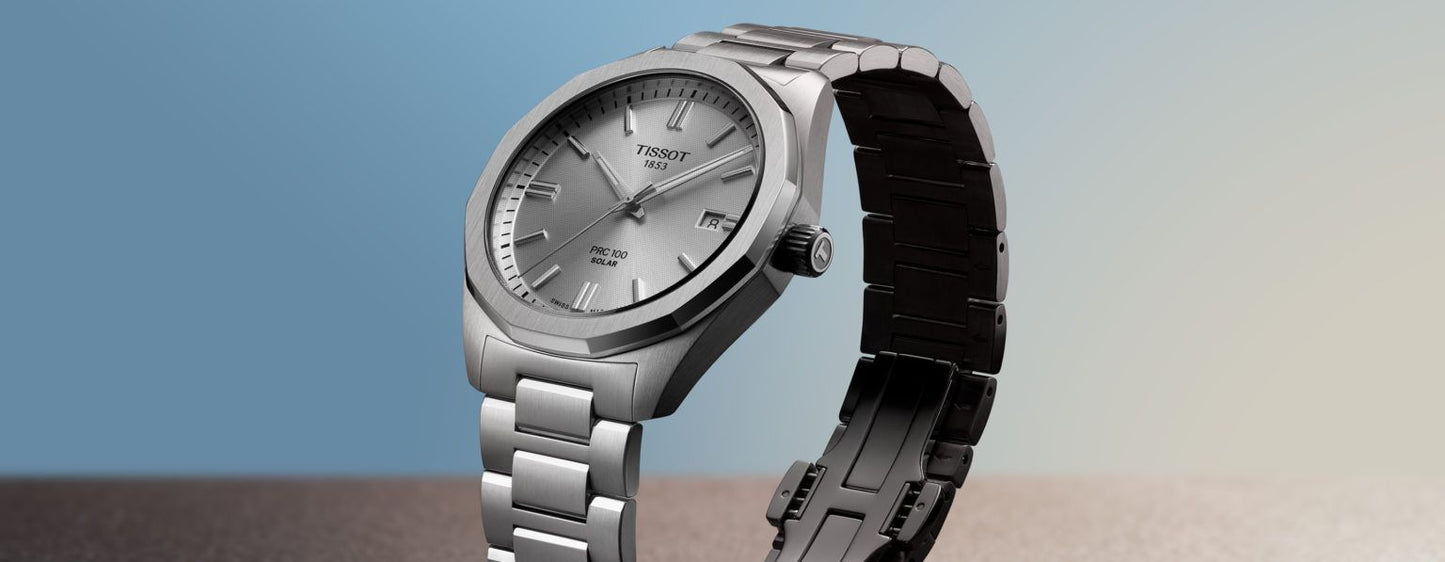 Tissot PRC Solar 100 Silver White