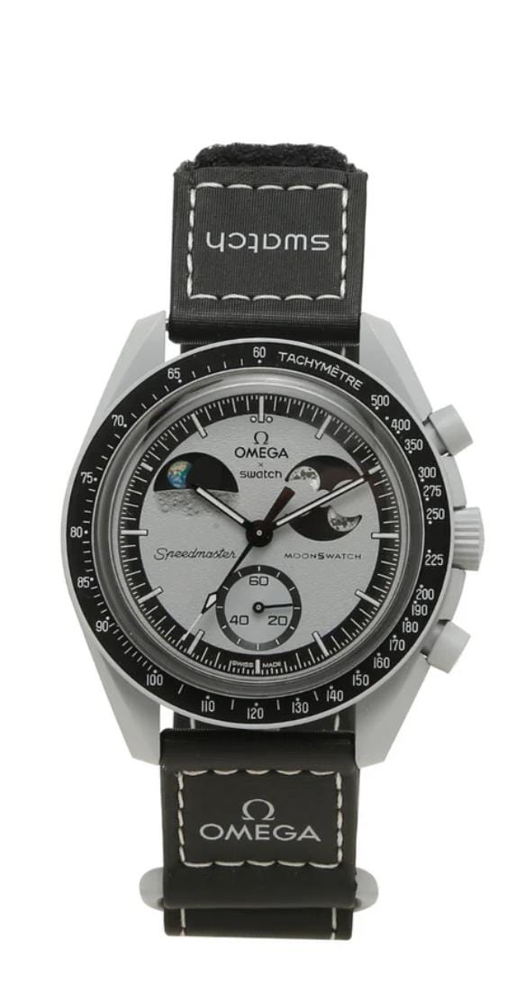 Swatch Omega x Moon Mission Earthphase Speedmaster Gray-Black Moonswatch