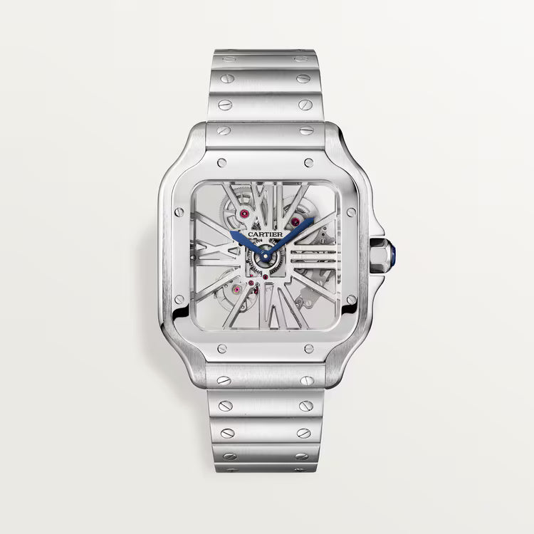 Santos De Cartier WHSA0015 Automatic Skeleton Men's Watch