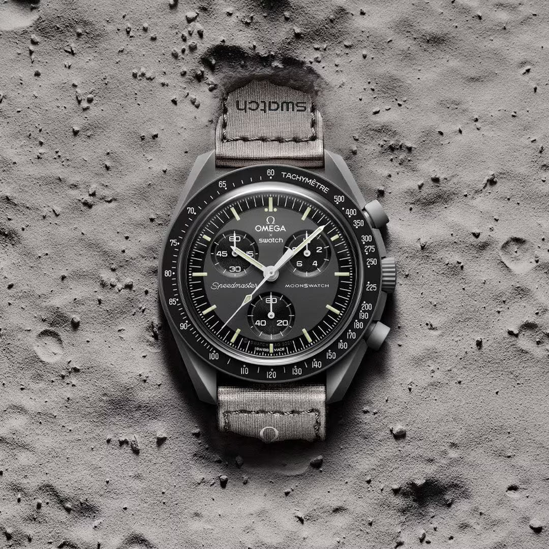 Swatch Omega x Moon Mission To Mercury Speedmaster Black Moonswatch