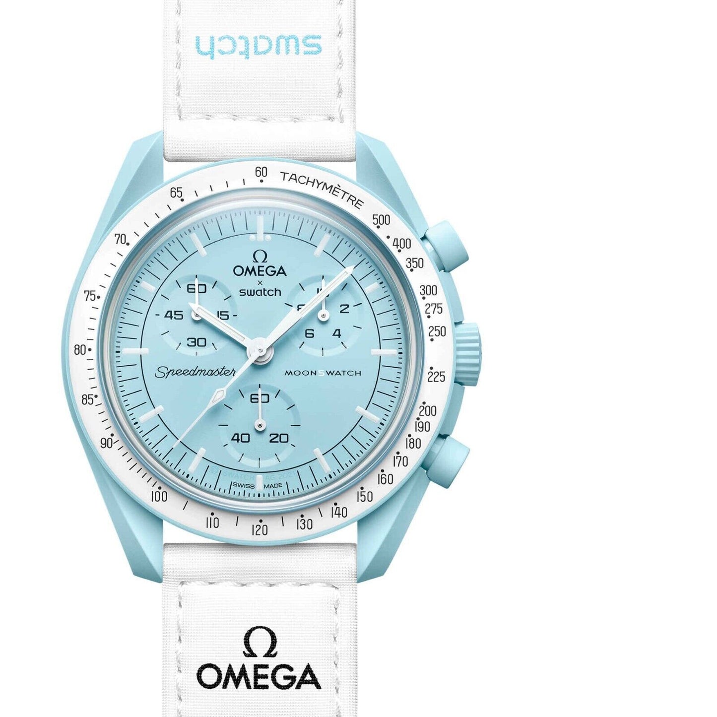 Swatch Omega x Moon Mission To Uranus Speedmaster Sky Blue Moonswatch