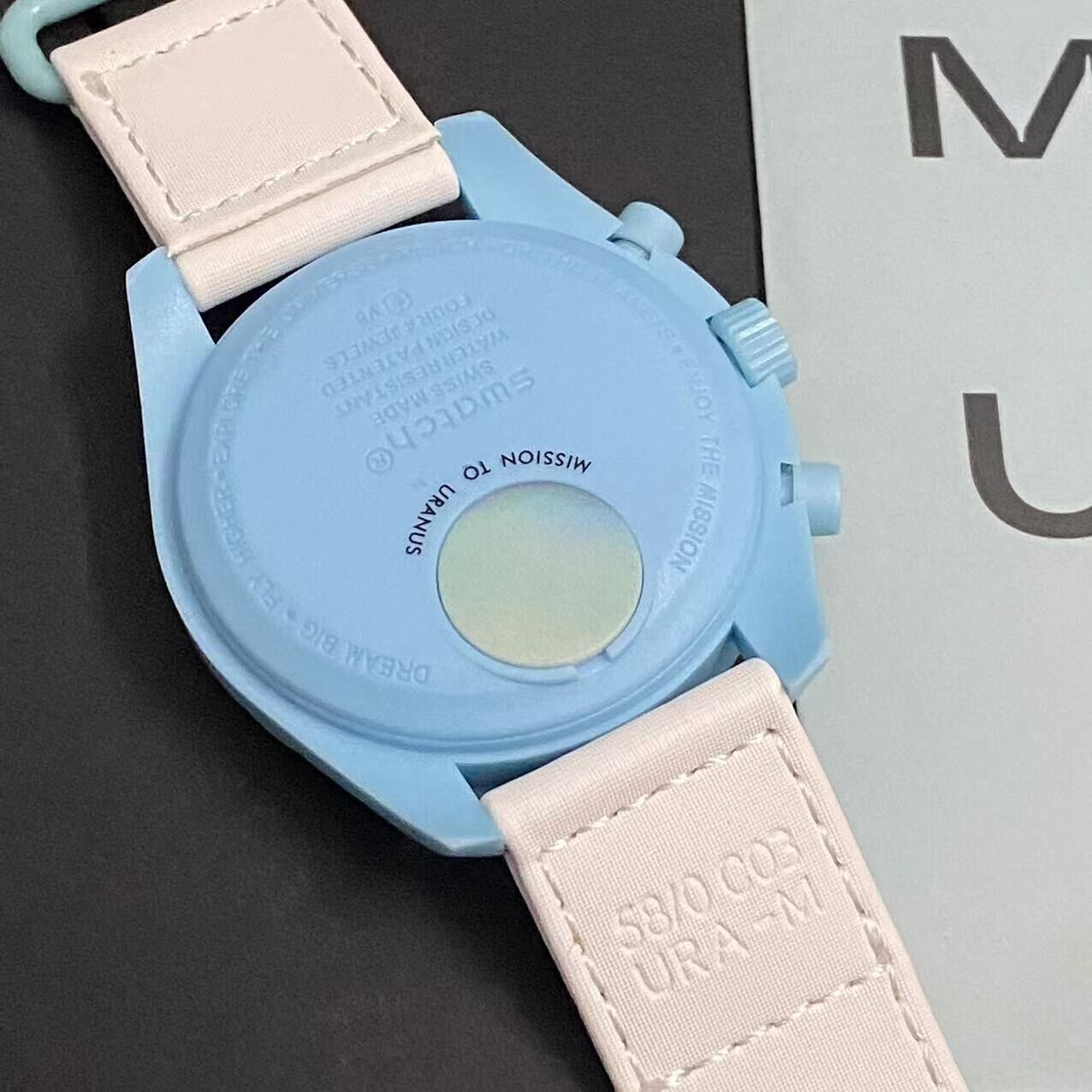 Swatch Omega x Moon Mission To Uranus Speedmaster Sky Blue Moonswatch