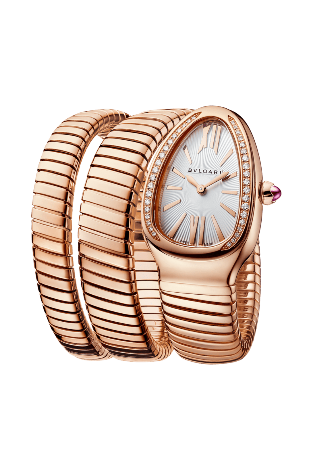Bvlgar_i Serpenti Rosegold White Dial