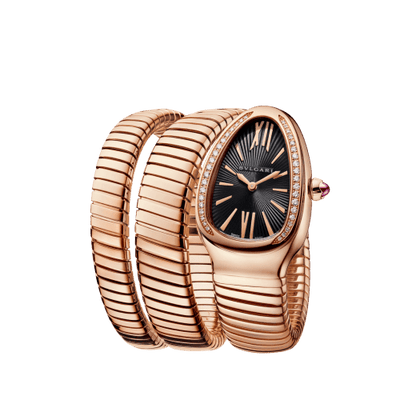 Bvlgar_i Serpenti Rosegold Black Dial