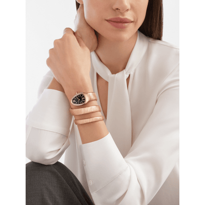 Bvlgar_i Serpenti Rosegold Black Dial