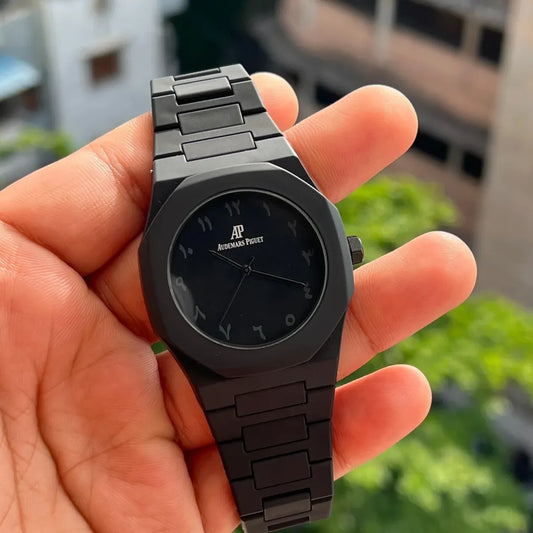 Audemars Piguet Full Black Dial Arabic Font