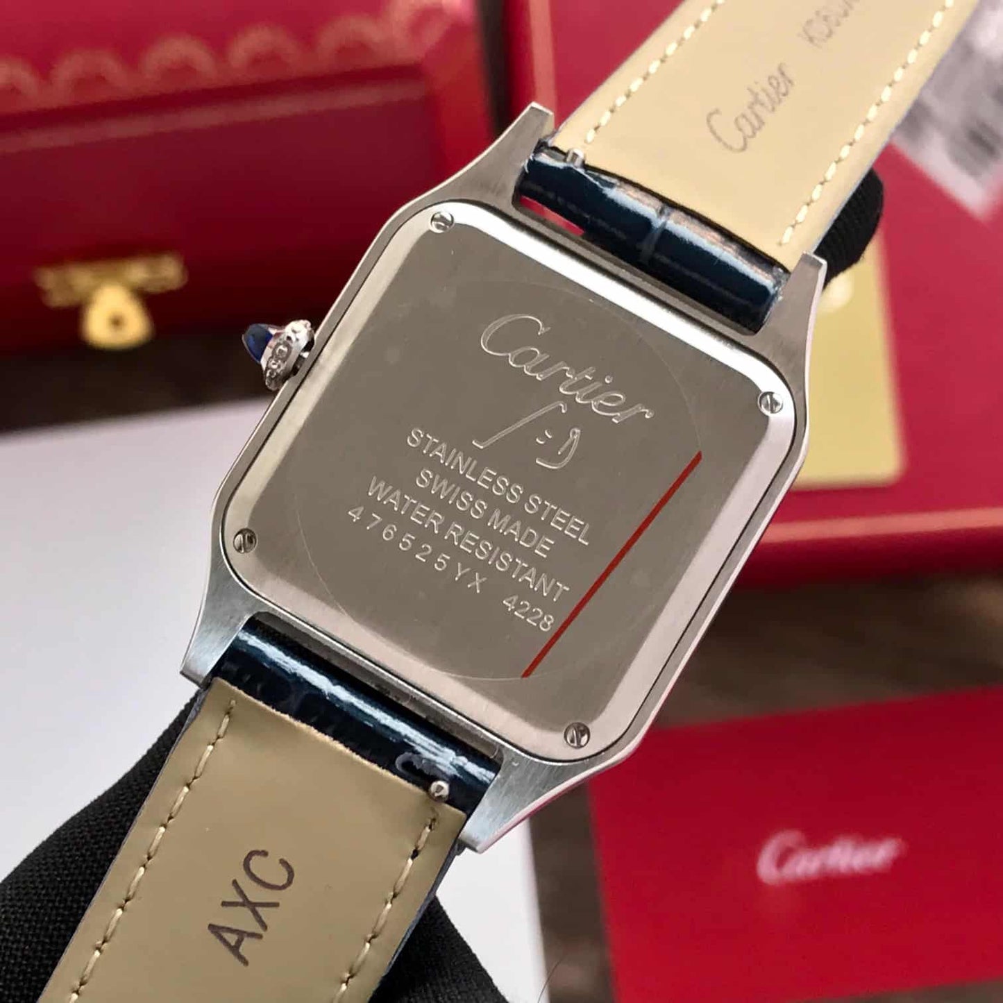 Cartie_r Santos Dumont Silver Blue