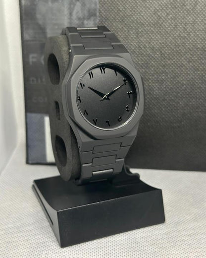 Audemars Piguet Aura Watch Full Black Dial Arabic Font