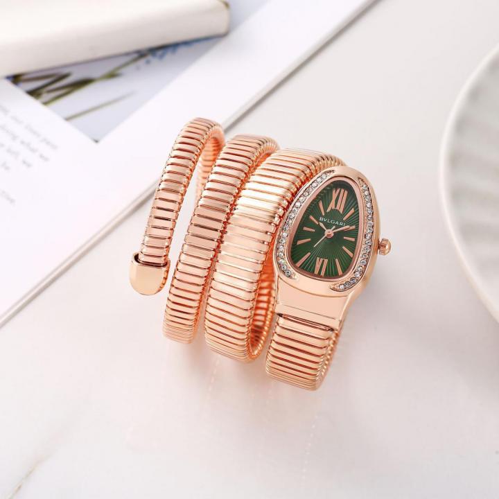 Bvlgar_i Serpenti Rosegold Green Dial
