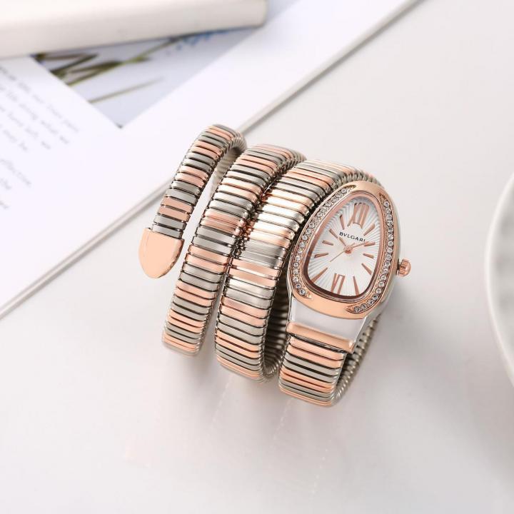 Bvlgar_i Serpenti Dualtone White Dial