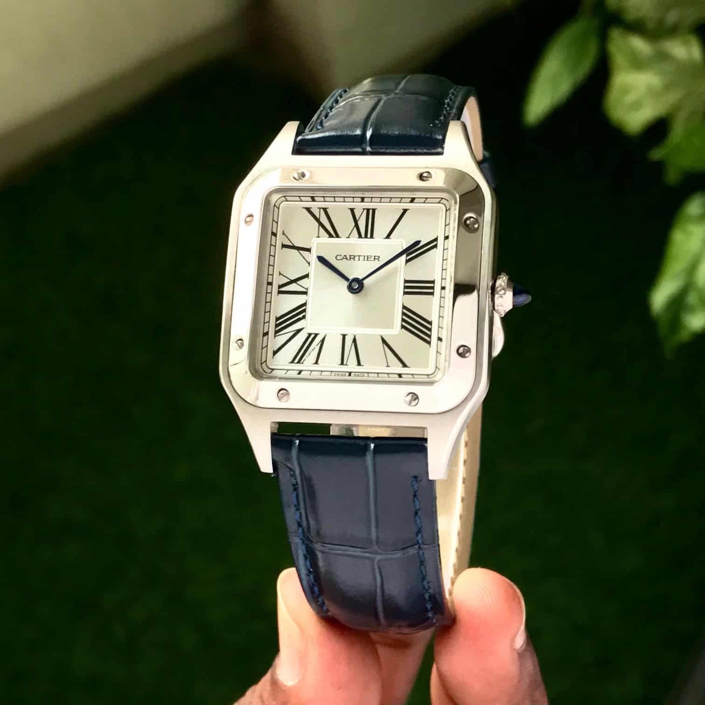 Cartie_r Santos Dumont Silver Blue