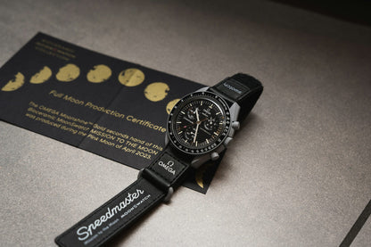 Swatch Omega x Moon Mission To The  Moon Black - New Speedmaster Neavy Gray - Black Moonswatch