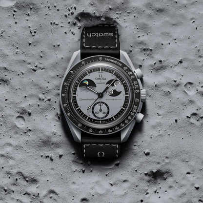 Swatch Omega x Moon Mission Earthphase Speedmaster Gray-Black Moonswatch