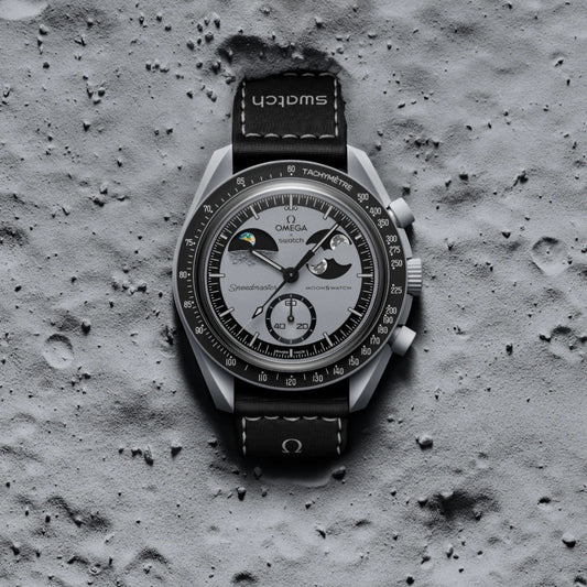 Swatch Omega x Moon Mission Earthphase Speedmaster Gray-Black Moonswatch
