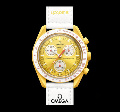 Swatch Omega x Moon Mission To The Sun Speedmaster Neavy Sunny Yellow Moonswatch