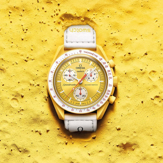 Swatch Omega x Moon Mission To The Sun Speedmaster Neavy Sunny Yellow Moonswatch