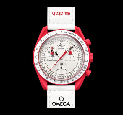Swatch Omega x Moon Mission To Mars Moonphase Speedmaster Fiery Red Moonswatch