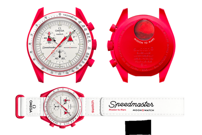 Swatch Omega x Moon Mission To Mars Moonphase Speedmaster Fiery Red Moonswatch