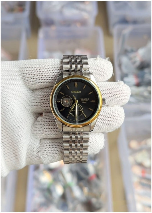 Seiko Presage Dualtone Black Stainless steel watch