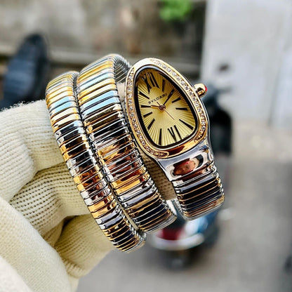 Bvlgar_i Serpenti Gold Dualtone Gold Dial