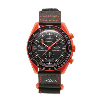 Swatch Omega x Moon Mission On Earth - Lava Speedmaster Vibrant Orange Moonswatch