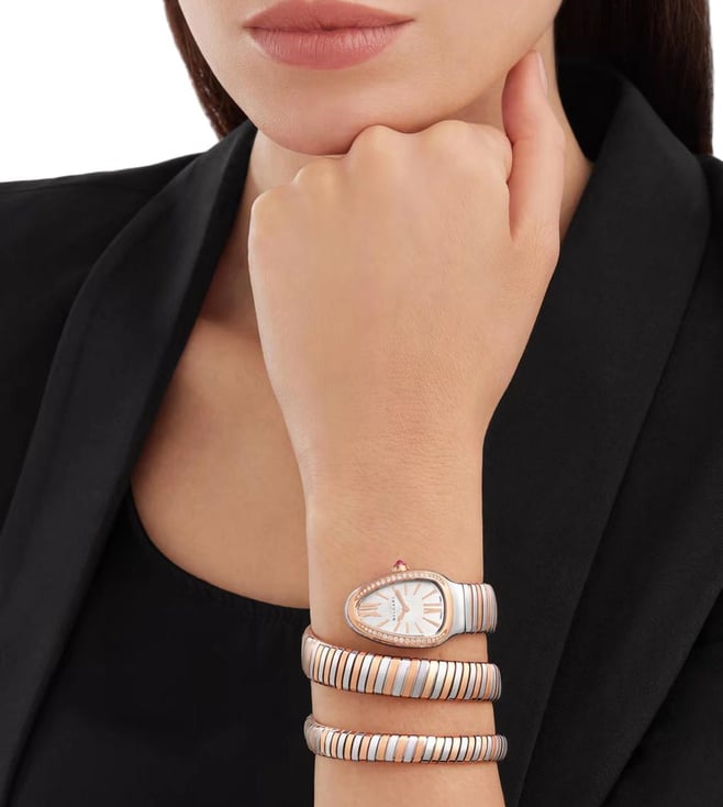 Bvlgar_i Serpenti Dualtone White Dial