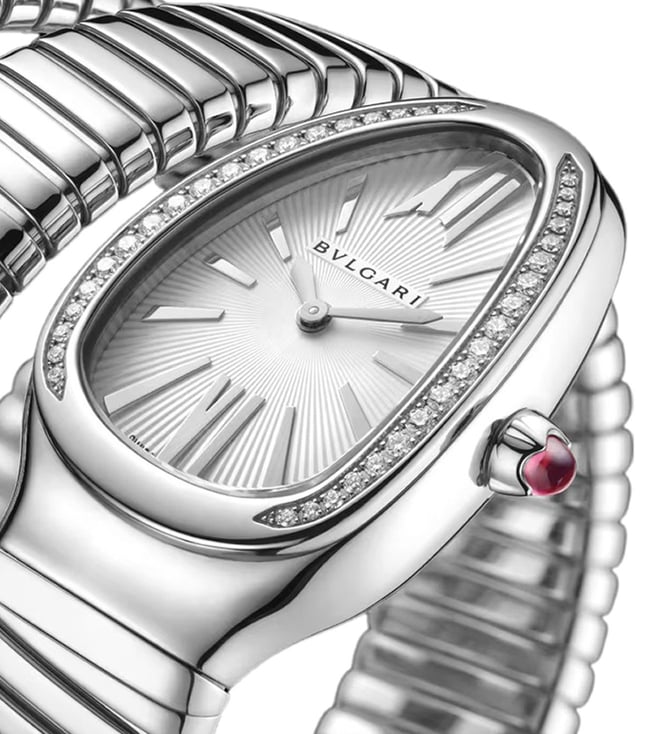 Bvlgar_i Serpenti Silver White Dial