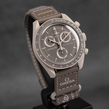 Swatch Omega x Moon Mission On Earth - Desert Speedmaster Greige (Taupe) Moonswatch