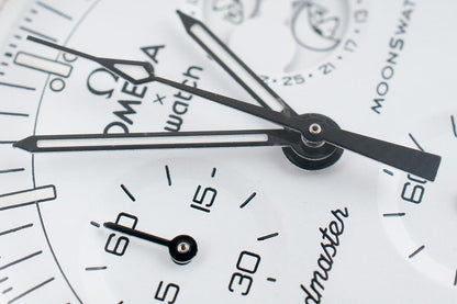 Swatch Omega x Moon Mission To The Moonphase - Full Moon Speedmaster Full White Moonswatch